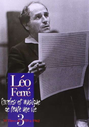 Beispielbild fr Ferre Leo L'Integrale Vol.3 1959/1962 zum Verkauf von medimops