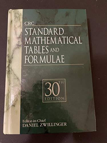 Stock image for CRC Standard Mathematical Tables and Formulae, 30th Edition for sale by Jenson Books Inc