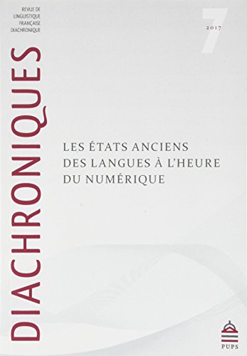 Beispielbild fr Diachroniques 7 [Broch] Collectif zum Verkauf von BIBLIO-NET