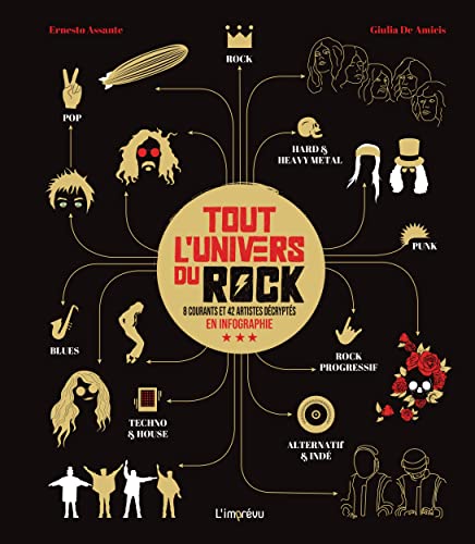 Beispielbild fr Tout l'univers du Rock: 8 courants et 42 artistes dcrypts en infographie zum Verkauf von medimops