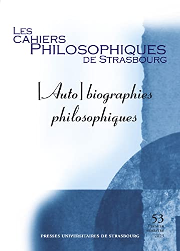 Beispielbild fr [Auto]biographies philosophiques zum Verkauf von Gallix