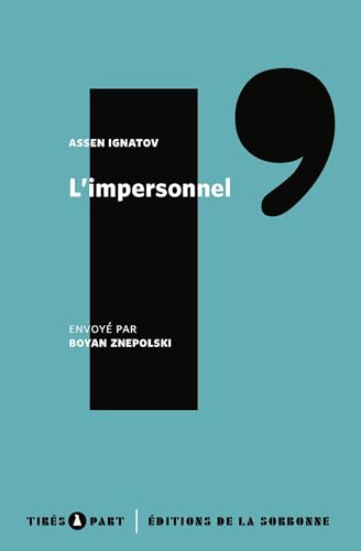 Stock image for L'impersonnel: Une typologie de l'alination for sale by Librairie Th  la page