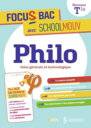 Beispielbild fr FOCUS BAC PHILOSOPHIE VOIES GENERALE ET TECHNOLOGIQUE: Dcroche ton Bac avec SchoolMouv zum Verkauf von Ammareal