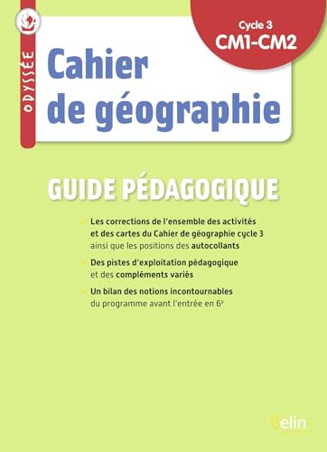 Beispielbild fr Odysse cycle 3 - Cahier de gographie 2023 - Guide pdagogique zum Verkauf von Gallix