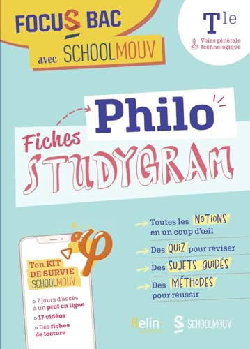 Beispielbild fr Focus Bac Fiches Philo (Terminale voies gnrale et technologique): Dcroche ton bac avec SchoolMouv grce aux studygram ! [Broch] Lambert antonin/simon damien zum Verkauf von BIBLIO-NET