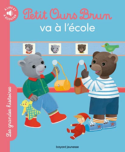 Beispielbild fr Petit Ours Brun va  l'cole - Les grandes histoires  lire et  couter zum Verkauf von Ammareal
