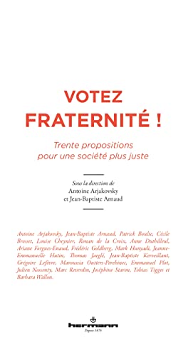 Beispielbild fr Votez fraternit !: Trente propositions pour une socit plus juste zum Verkauf von medimops