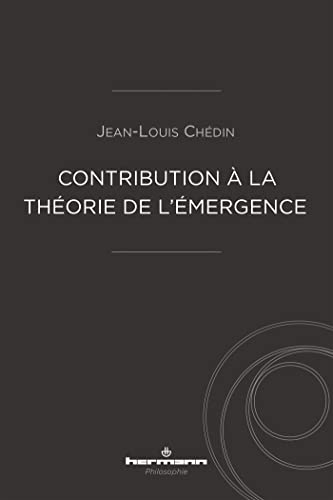 Stock image for Contribution  la thorie de l'mergence for sale by medimops