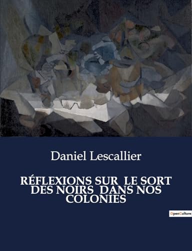 Imagen de archivo de Rflexions Sur Le Sort Des Noirs Dans Nos Colonies (French Edition) a la venta por California Books