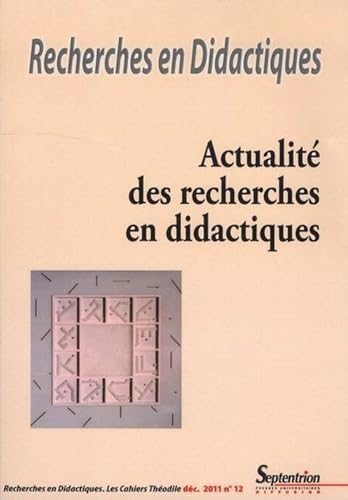 Stock image for Recherches en Didactiques, n12/dcembre 2011: Actualit des recherches en didactiques for sale by Ammareal