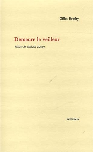 Beispielbild fr Demeure le veilleur zum Verkauf von Librairie Laumiere