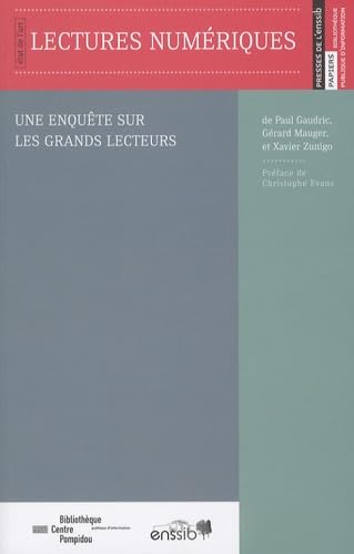 Beispielbild fr Lectures numriques : Une enqute sur les grands lecteurs zum Verkauf von Ammareal