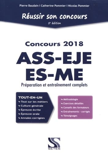 Beispielbild fr Russir son concours ASS-EJE-ES-ME 2018 : preuve crite et orale : Prparation et entranement complets zum Verkauf von Ammareal