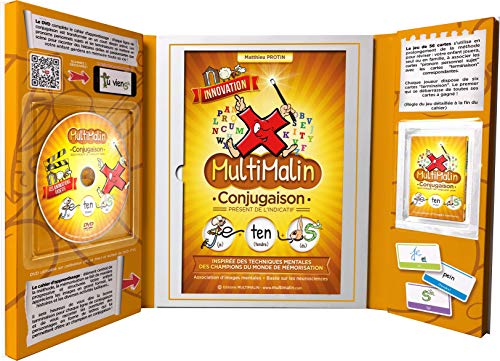 Stock image for Coffret Multimalin conjugaison du prsent (contient 1 livret, 1 DVD et 1 jeu de cartes) for sale by medimops