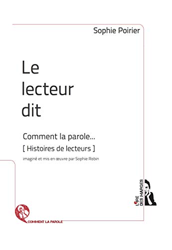 Stock image for Le lecteur dit Poirier, Sophie for sale by BIBLIO-NET