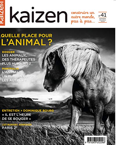 Stock image for Kaizen 41 : Novembre Dcembre 2018: Les animaux, des thrapeutes plus humains ? Collectif et Greboval, Pascal for sale by BIBLIO-NET