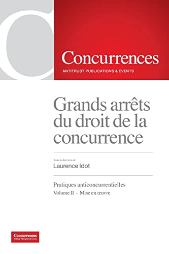 Beispielbild fr Grands arr?ts du droit de la concurrence zum Verkauf von PBShop.store US