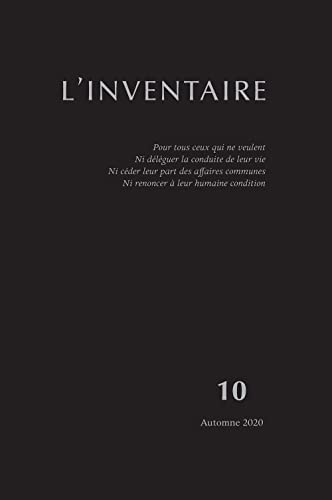 Beispielbild fr Inventaire n10 zum Verkauf von Gallix