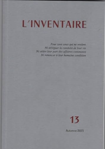 Beispielbild fr Inventaire n13 zum Verkauf von Gallix