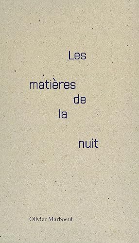 Stock image for Les matires de la nuit for sale by Gallix