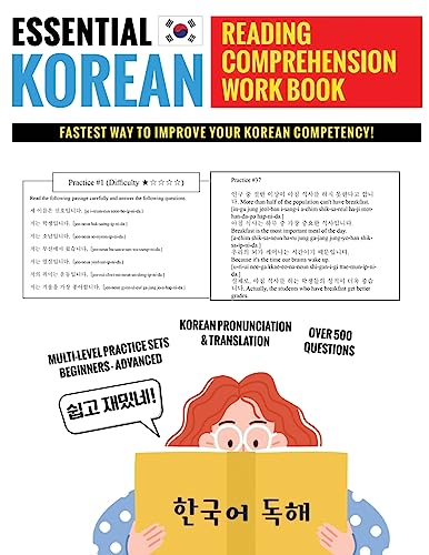 9791188195527: Essential Korean Reading Comprehension Workbook: Multi-Level Practice Sets With Over 500 Questions (Beginner Korean)