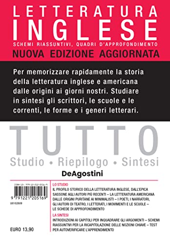 Stock image for Tutto letteratura inglese. Schemi riassuntivi, quadri d'approfondimento. Nuova ediz. for sale by libreriauniversitaria.it