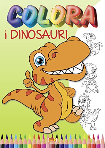 9791254541418: Colora i dinosauri. Ediz. illustrata