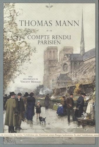 Imagen de archivo de Compte rendu parisien a la venta por Ammareal