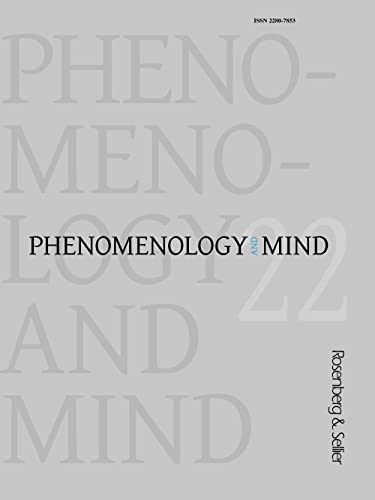 Stock image for Phenomenology and mind. Mind, language, and the first-person perspective (2022) (Vol. 22) for sale by libreriauniversitaria.it