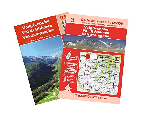 Beispielbild fr Valgrisenche-Val di Rhemes-Valsavarenche. Scala 1:25.000. Con Carta geografica ripiegata (Trekking week-end) zum Verkauf von libreriauniversitaria.it
