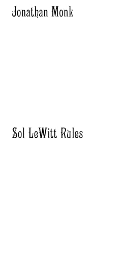Stock image for Sol LeWitt rules for sale by Libro Co. Italia Srl