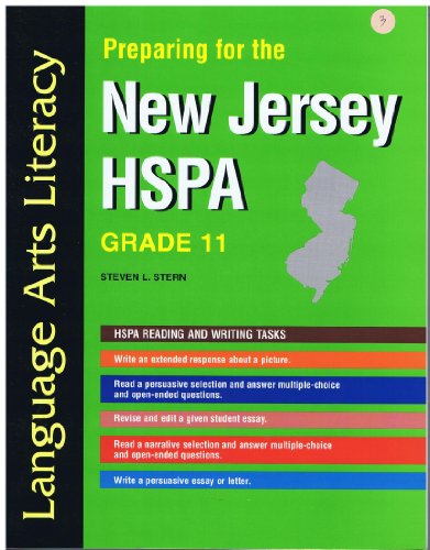 Stock image for Preparing for the New Jersey HSPA Language Arts Literacy Grade 11 with Answer Key for sale by Better World Books