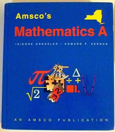 Imagen de archivo de Amsco's Mathematics A a la venta por Better World Books