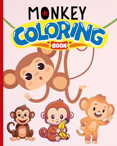 Stock image for Monkey Coloring Book: Cute Monkey Coloring Pages For Boys Girls, Activity Pages with Baby Monkeys for sale by Ria Christie Collections