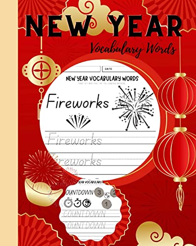 Immagine dell'editore per New Year Vocabulary Words Tracing Workbook: Writing Practice Book, Learn to Trace Sight Words, Coloring, Writing Workbook venduto da Buchpark