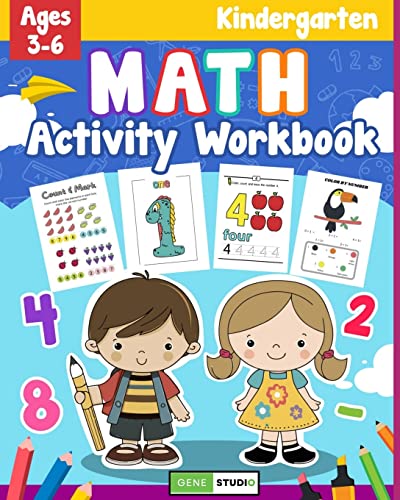 Stock image for Kindergarten Math Activity Workbook: Basic Mathematics Learning Book for Preschool and 1st Grade Children for sale by California Books