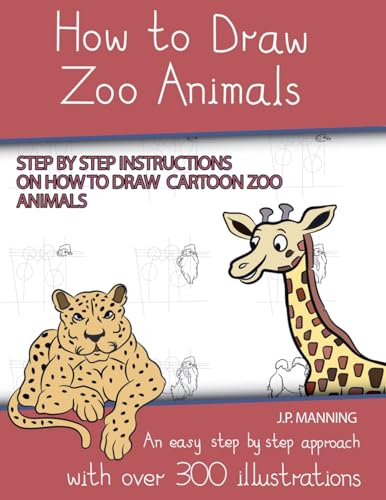 9798227529404: How to Draw Zoo Animals (Step by step instructions on how to draw cartoon zoo animals) (1) (How to Draw Books)