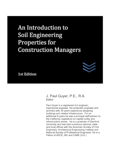 Beispielbild fr An Introduction to Soil Engineering Properties for Construction Managers (Construction Management) zum Verkauf von Ria Christie Collections