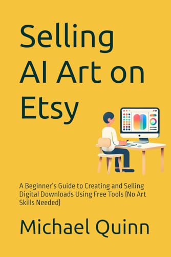 Stock image for Selling AI Art on Etsy: A Beginner's Guide to Creating and Selling Digital Downloads Using Free Tools (No Art Skills Needed) for sale by Ria Christie Collections
