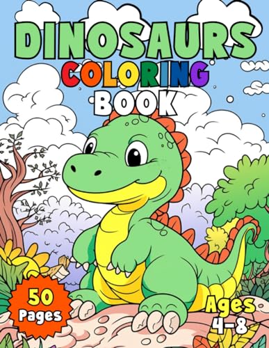 Stock image for Dinosaurs Coloring Book: A Prehistoric Adventure of Jurassic Colors for Kids Ages 4-8 (Children's Coloring Book) for sale by Ria Christie Collections