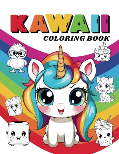 Beispielbild fr Kawaii Coloring Book: 60 pages of Kawaii images zum Verkauf von California Books
