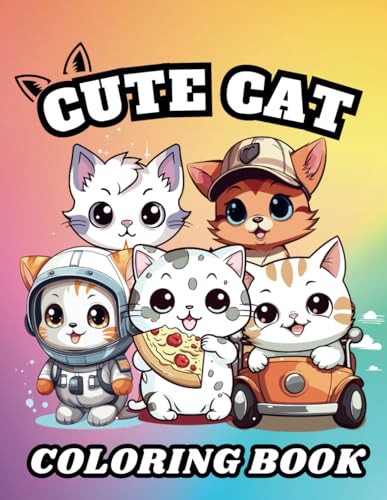 Beispielbild fr Kawaii Cat Coloring Book: 60 Pages of cute cats to color zum Verkauf von California Books