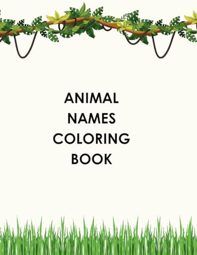 Stock image for Animal Names Coloring Book for sale by GreatBookPrices