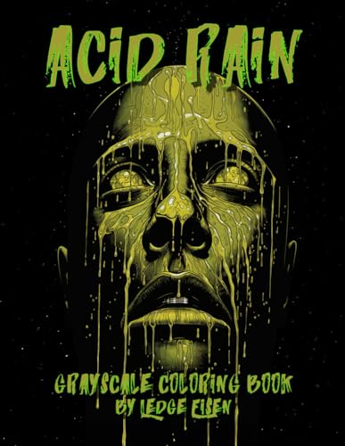9798322532002: Acid Rain Grayscale Coloring Book