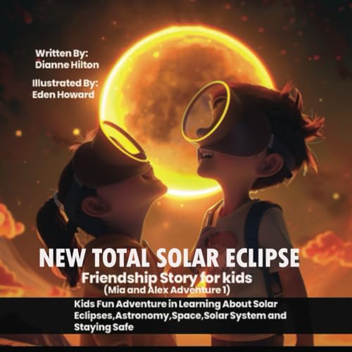 Imagen de archivo de New Total Solar Eclipse Friendship Story for kids:(Mia and Alex Adventure 1):Kids Fun Adventure in Learning About Solar Eclipses,Astronomy,Space,Solar System and Staying Safe a la venta por California Books