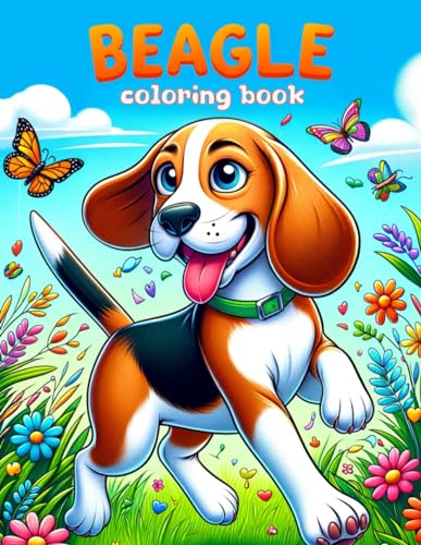 Beispielbild fr Beagle Coloring book: From floppy ears to wagging tails, let the charm and playfulness of Beagles inspire your creativity with every stroke. zum Verkauf von California Books