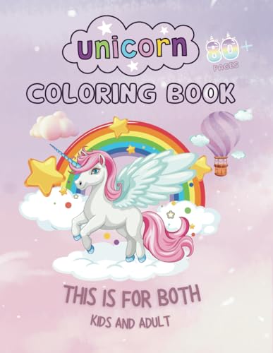 9798324634797: Unicorn Coloring Book (85 PAGES) — Fun, Informative, and Relaxing: Enter a Realm of Magic and Creativity with Our Unicorn Coloring Book!