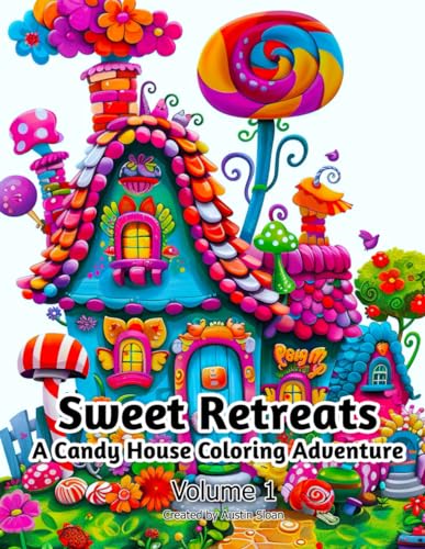 Stock image for Sweet Retreats: A Candy House Coloring Adventure: Volume 1 (Candy House Coloring Books) for sale by California Books