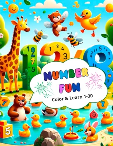 9798325256547: Number Fun: Color & Learn 1-30