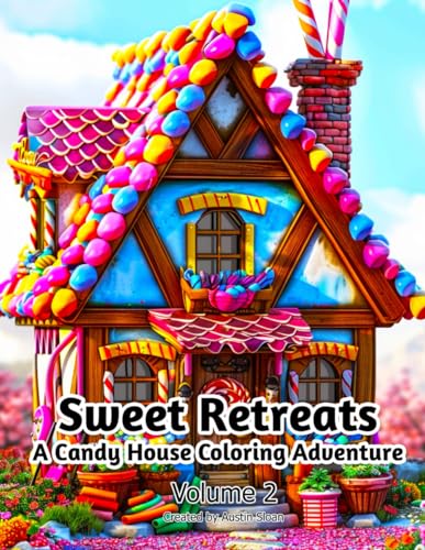 Stock image for Sweet Retreats: A Candy House Coloring Adventure: Volume 2 (Candy House Coloring Books) for sale by California Books